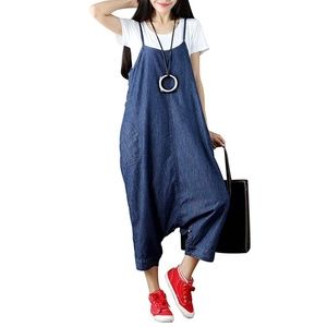 Denim baggy jumpsuit/romper